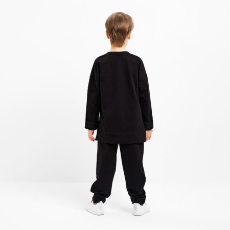Children's costume (sweatshirt, trousers) minku black color, height 110 cm-12