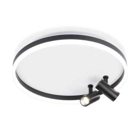 LED ceiling LED with Ambrella Light, Linetech, FL5113, LED, 43 W, 3225LUM, 3000-6400K, Black, Black