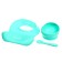 Set for feeding, food silicone, turquoise color