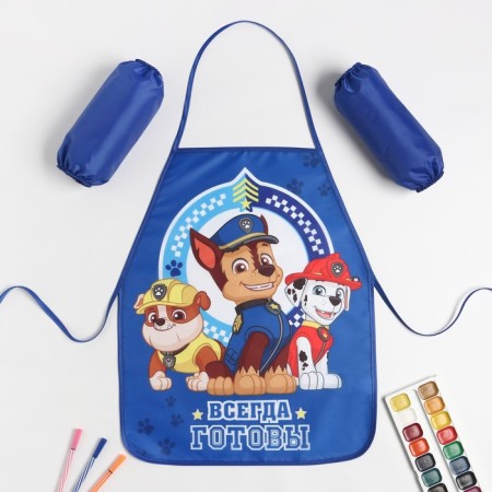 Apron with children of children's PAW PATROL "Always ready", 49x39 cm-3