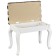 Retro banquet with a white drawer, 550x330x430, Blue strip