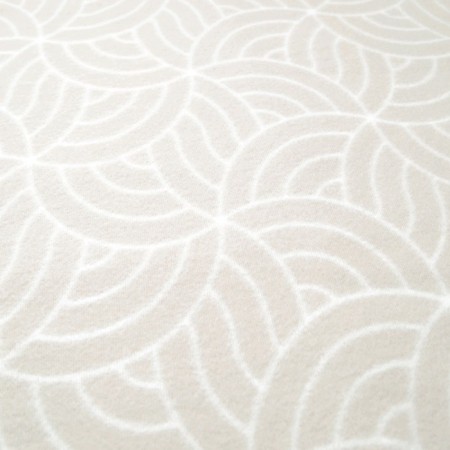 Blanket, size 130 × 170 cm, print ornament ar-deco, beige-1