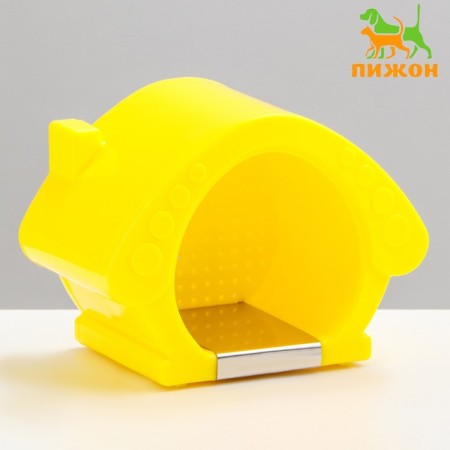 Cooling rodent house, 13.5 x 9 x 10.5 cm, yellow