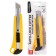 Chancellery knife 18mm, plastic, 2 pieces of spare blades, TOP