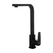 Fashun A54010-7 kitchen mixer, single-leaf, 35 mm cartridge, stainless steel, black
