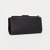 Male purse on a button, for bills, for cards, for coins, black color
