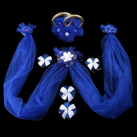 Set for cars "No. 9", blue