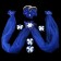 Set for cars "No. 9", blue