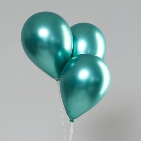 Latex chromium ball 12 ", set 50 pcs., Green color