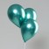 Latex chromium ball 12 ", set 50 pcs., Green color