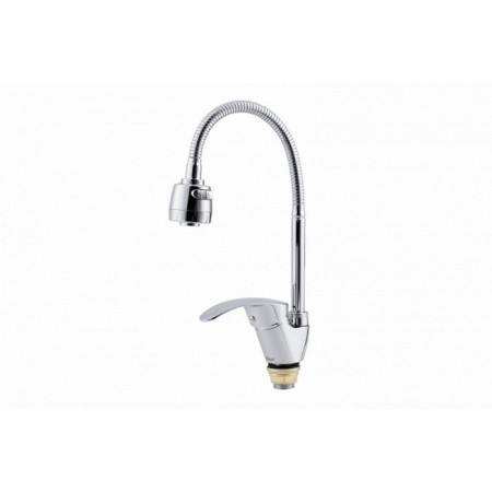 Fauzt FZS-811-115 kitchen mixer, single-leaf, flexible spout 145 mm, chrome-1