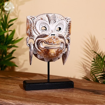 Mask "Hanuman" on a stand, Albezia 30 cm