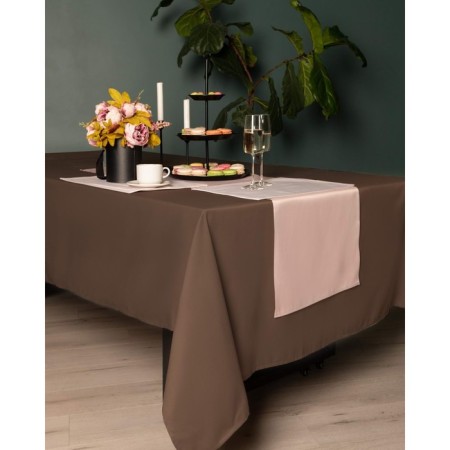 Sofi de Marko “Serenity” tablecloth, size 150x220 cm, coffee color
