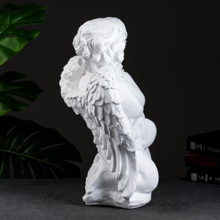 Figure "Angel and Fairy Singing" Big, White 19x34x44sm-2