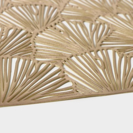 Set of serving napkins on the table "Fan", 4 pcs, 30 × 45 cm, gold color-3