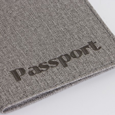 Passport cover, gray color-4