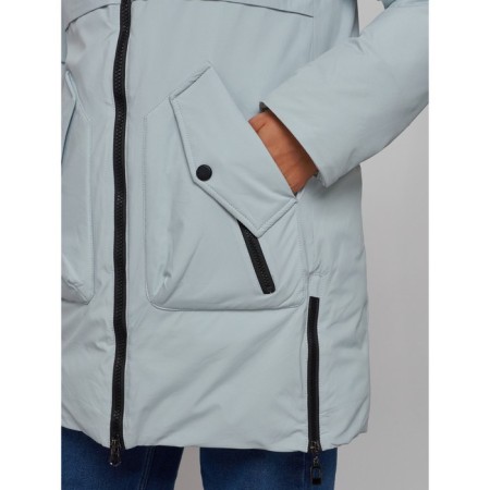 Winter jacket, size 48, turquoise color-8