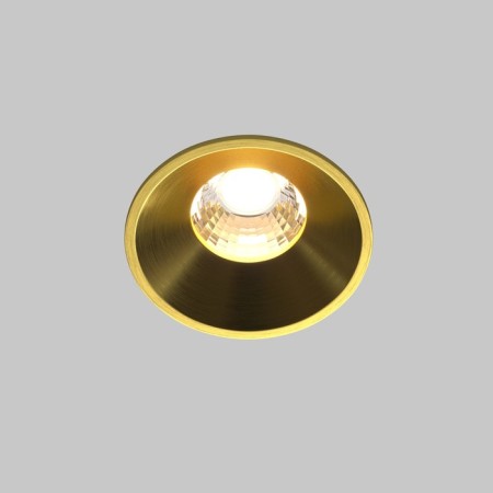 The built-in lamp Technical DL058-7W3K-BS, LED, 7 W, 60x60x53 mm, 460 lm, 3000k, brass-2