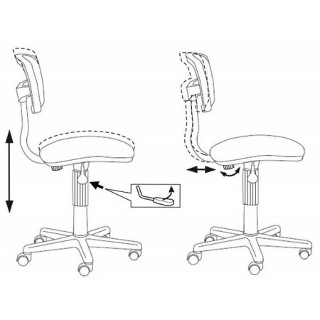 Armchair bureaucrat, black, back mesh, CH-299NX/15-21-4
