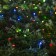 Garland “thread” 10 m, IP44, dark thread, 100 LED, glow of multi, 2 modes, solar battery