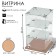 Desktop window, 2 shelves, 300 × 300 × 500, chipboard, glass color Book light