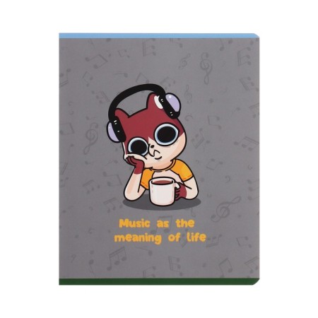 Notebook of 48 sheets in the Meshu "Mood" cage, cover coated cardboard, VD-LK, OFSET Block, MIX-3
