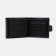 Male purse on a button, for bills, for cards, for coins, black color