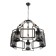 Chandelier "MADILAL" 5H27 black 65x65x28 cm