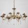 Suspended chandelier Citilux "Carmen" CL404183, 80x80x60 cm, 8x60W, E14, brown color