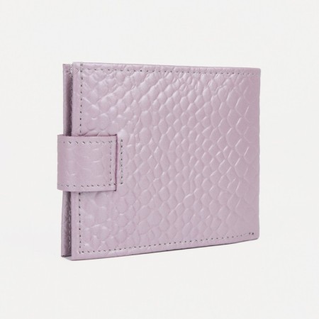 Wallet on the button, lilac color-2