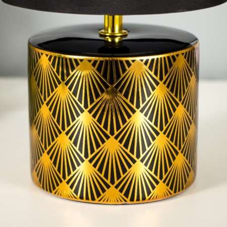 Birgit table lamp E14 40W black and gold 15x15x27 cm Risalux-4