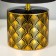 Birgit table lamp E14 40W black and gold 15x15x27 cm Risalux
