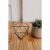 Florarium "Octahedron 11", black seams