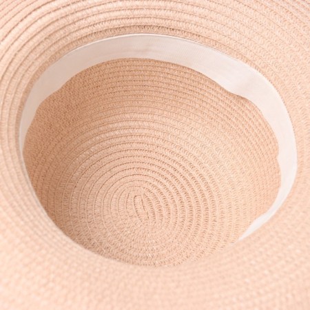 Women's hat with bowing minaku pink color, rr 56-58-3