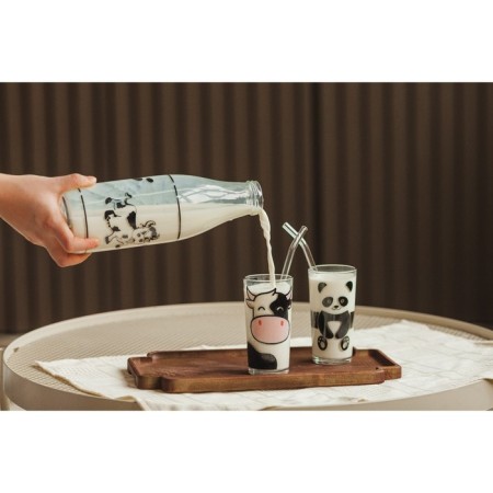 A high glass for milk "Panda", 230 ml-5
