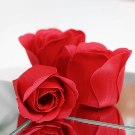 Soap roses, red, set 3 pcs.-3