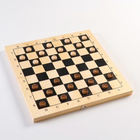 Board game 3 in 1: chess, checkers, backgammon, wooden board 40 x 40 cm-3