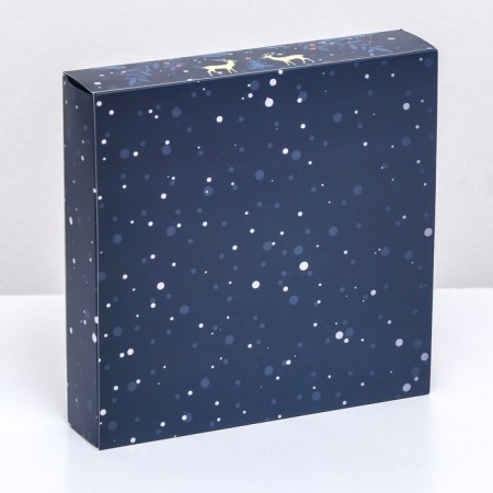 New Year. Box of 16 sweets, 17.7x17.7x3.8 cm, confectionery packaging-2