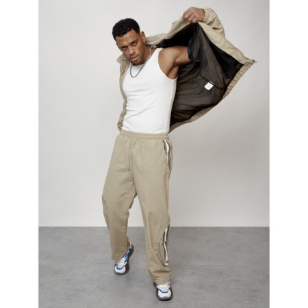 Sports suit men's, size 48, beige color-16