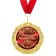 Medal on the postcard "best mommy in the world", d = 7 cm