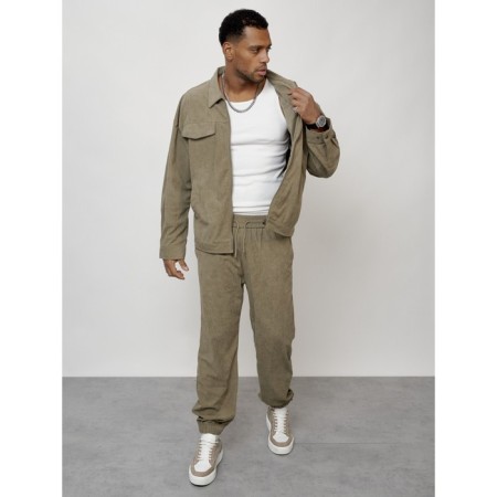 Male tracksuit, size 52, khaki color-11