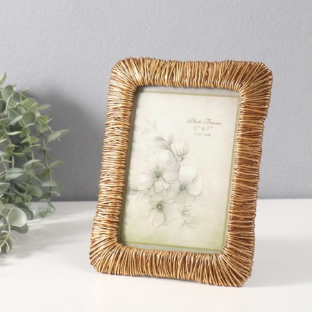 Photo frame Polystone 13x18 cm "Golden vines" 1.5x17.5x22.5 cm-1