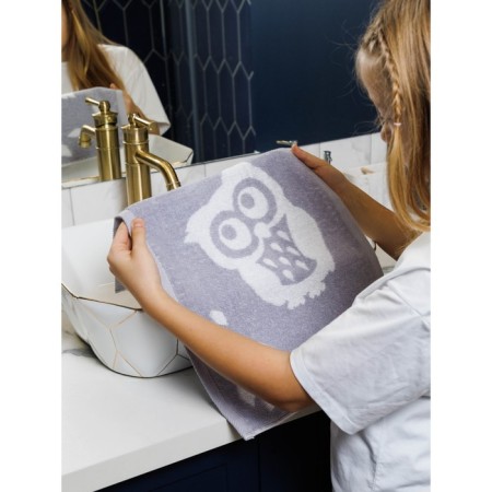 Trush Tensor Guten Morgen OWL, 450 g, size 50x90 cm, color gray color-4