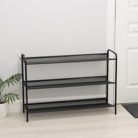 Shoe for shoes "Geneva 33", 3 tiers, black color-1