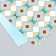 Scrapbooking paper bilateral "rhombus" density 180 g 15.5x17 cm