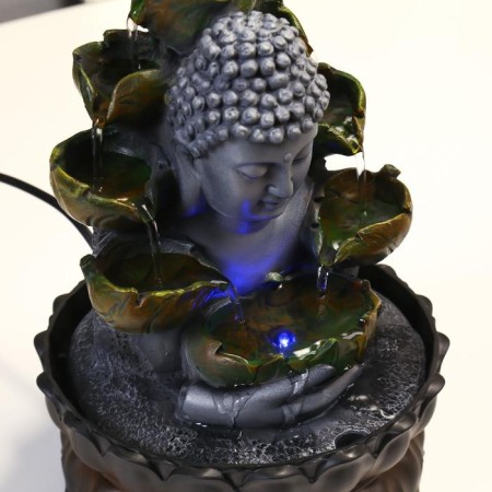 Table Polystone Fountain from the Buddha with Lides 26.5x20.5x20.5 cm-4