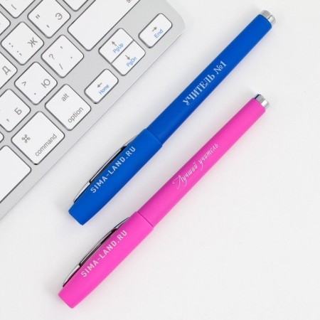 Gel pen “Beloved Teacher”, 2 pieces, blue and red paste, writing node 0.7-3