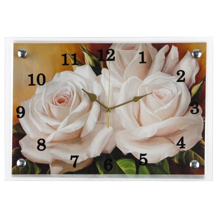 Carty clock is wall, series: flowers, "flowers", 25x35 cm-6