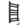Two -heated towel rail Laris Hephaestus ChKCh, 500x800 mm, 7 crossbars, left, black
