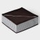 Organizer for storing linen Villy, 16 cells, 27 × 25 × 10 cm, white-brown color